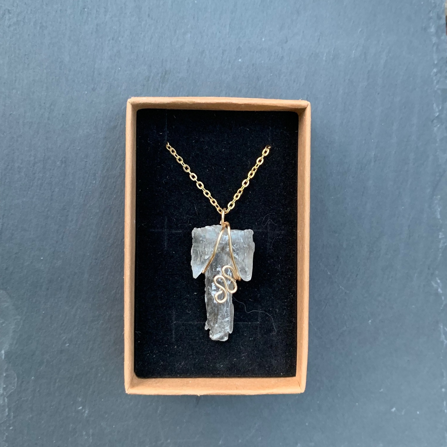 Selenite Stone Necklace