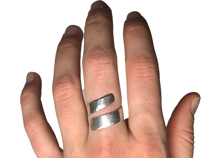 Silver Spiral Ring