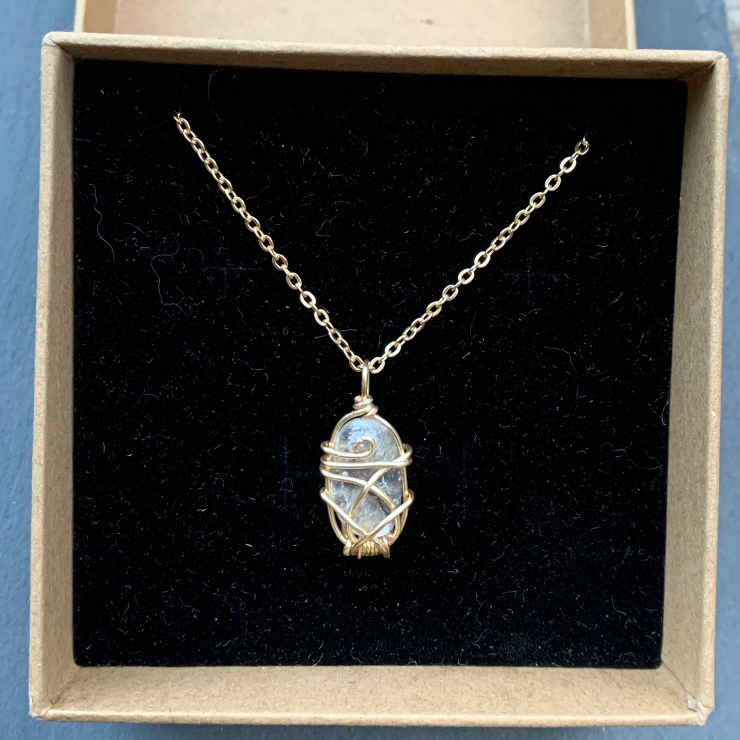 Selenite Stone Necklace