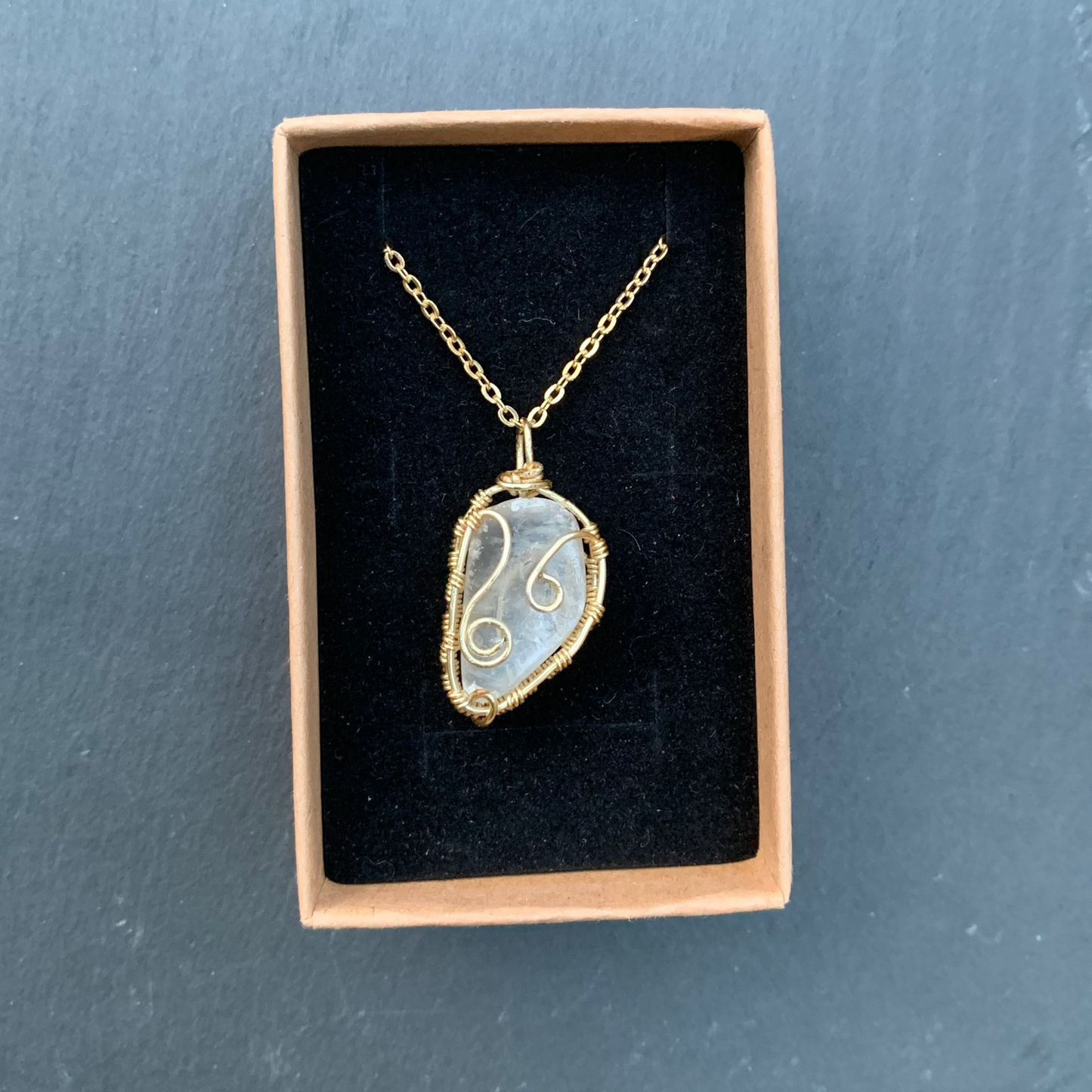 Selenite Stone Necklace
