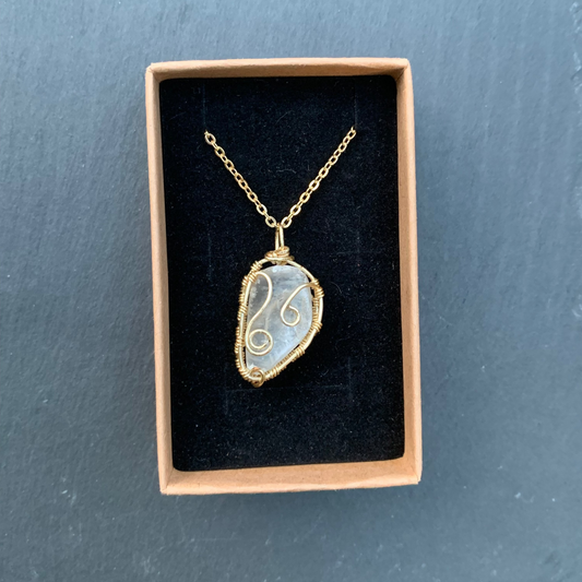 Selenite Stone Necklace