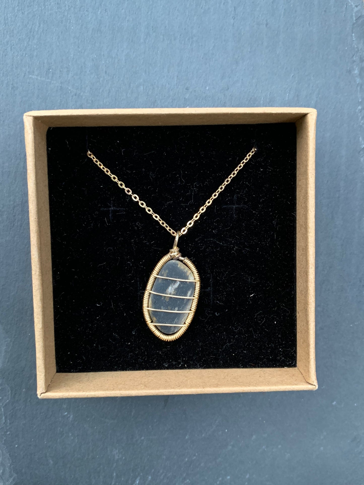 Celtic Sea Stone Necklace