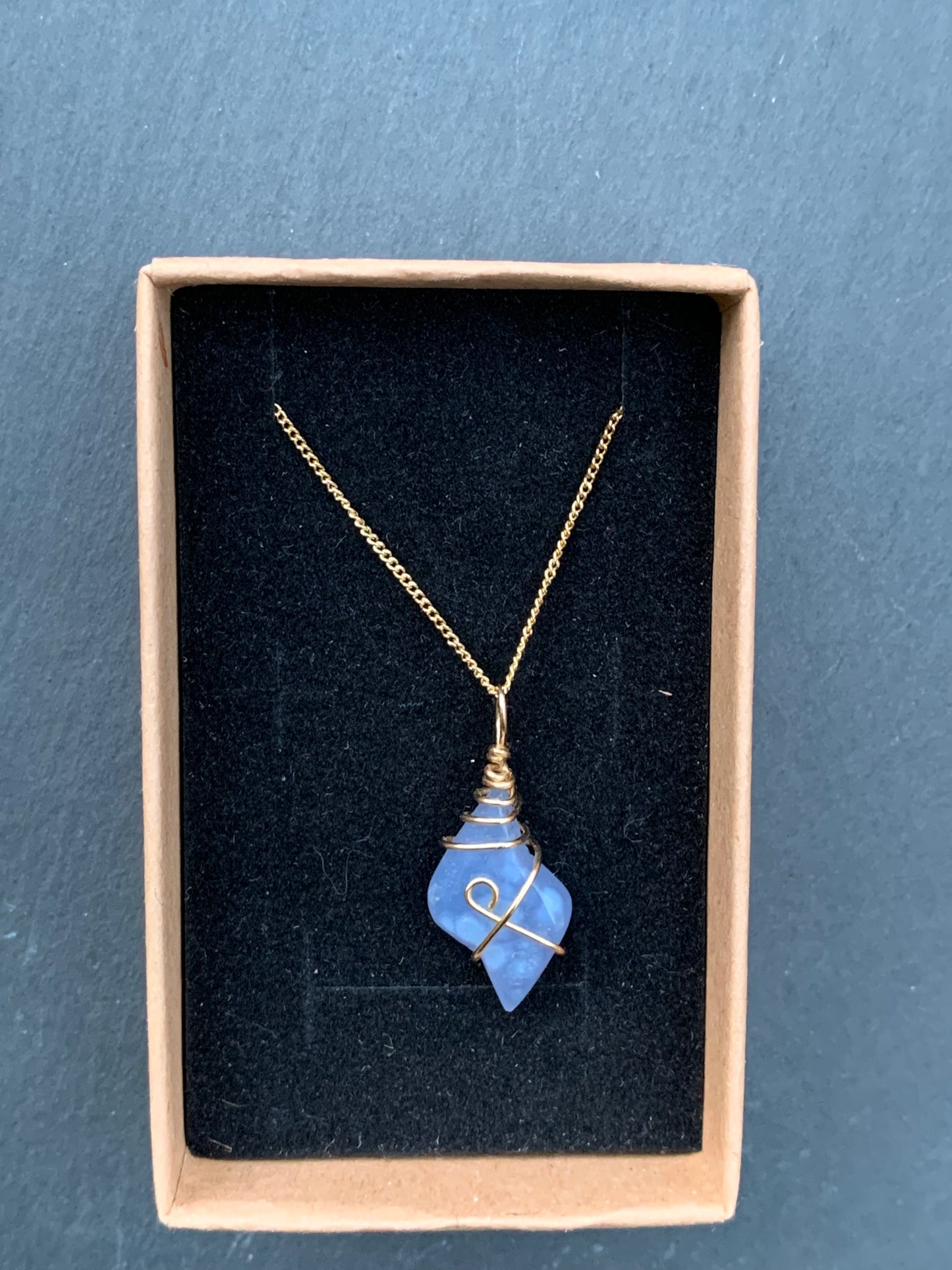 Blue Chalcedony Necklace