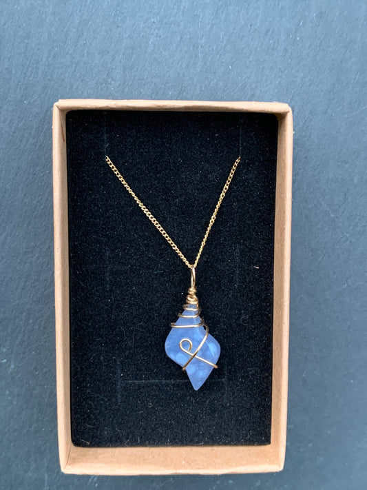 Blue Chalcedony Necklace