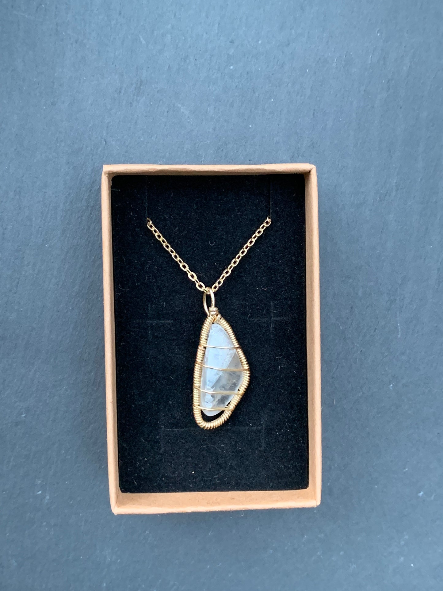 Selenite Stone Necklace