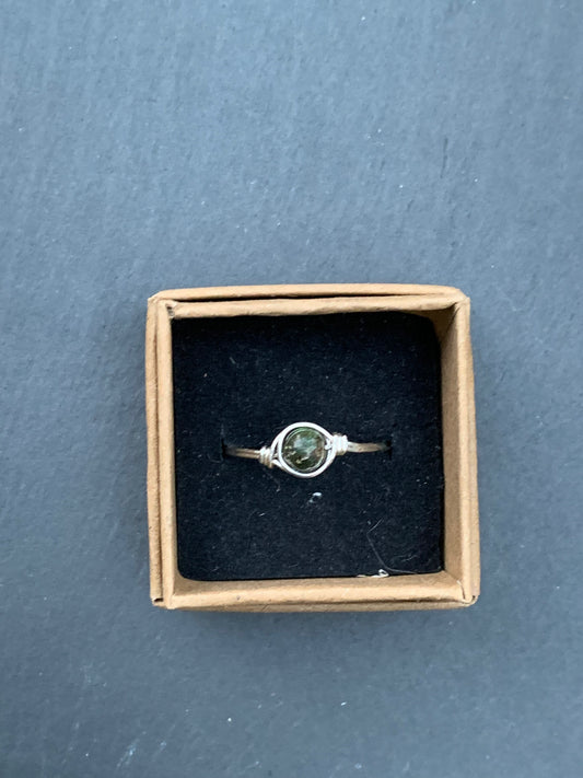 Green Jasper Ring